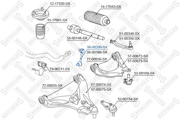 

Стойка стабилизатора Stellox 5600200SX