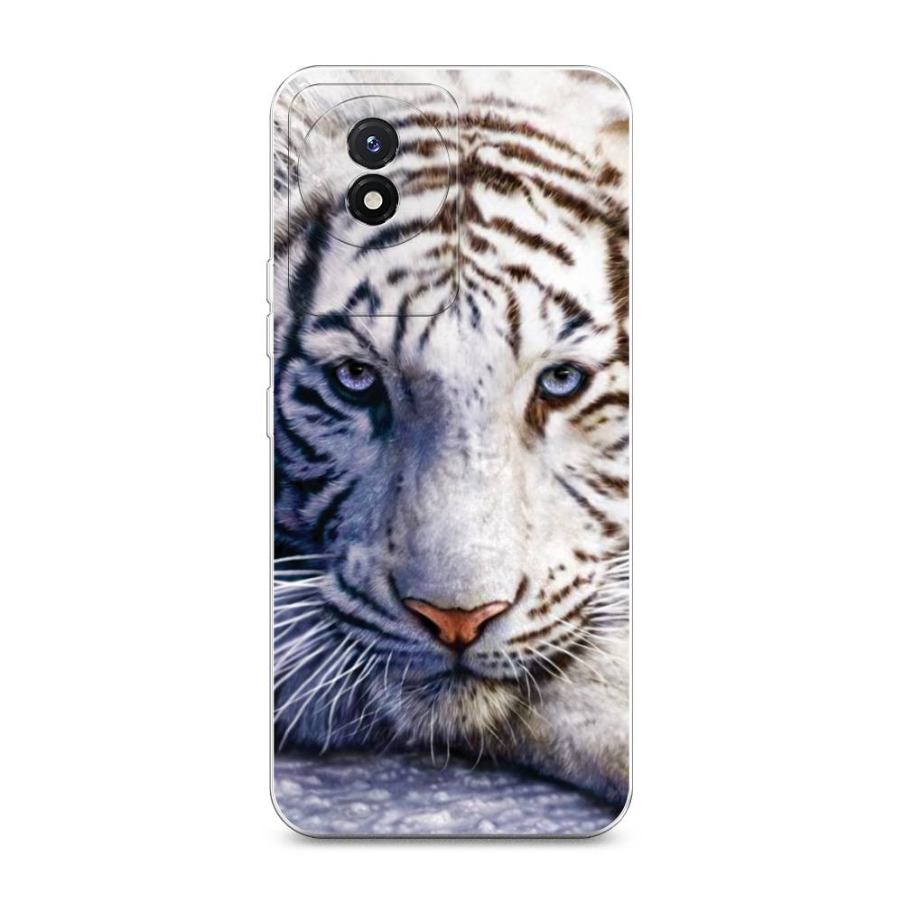 

Чехол на Vivo Y02 "Бенгальский тигр", Коричневый;белый, 268150-1