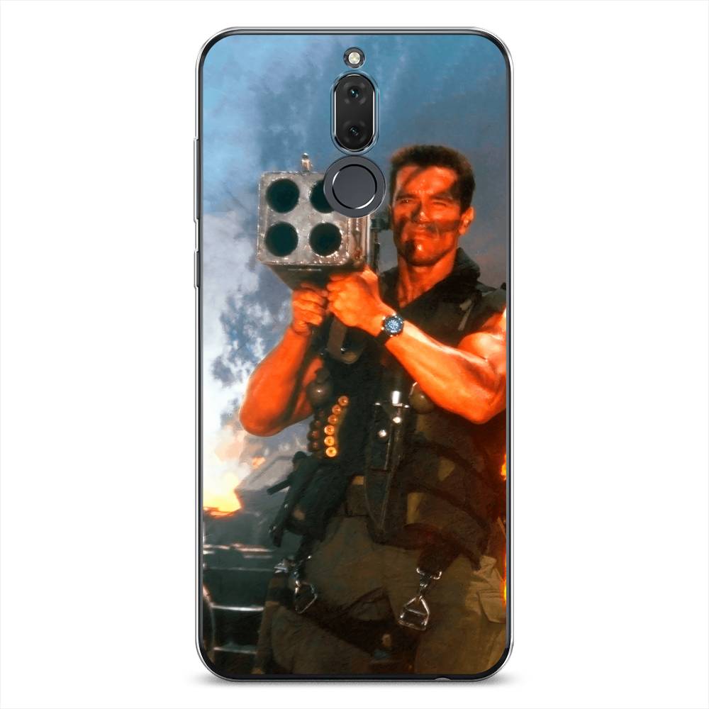 

Чехол на Huawei Nova 2i "Арнольд Шварцнеггер с базукой", Голубой;коричневый, 64150-6
