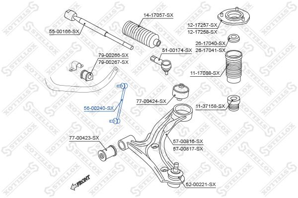 

Стойка стабилизатора Stellox 5600240SX