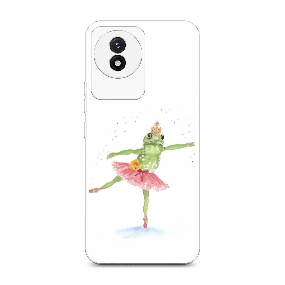 

Чехол на Vivo Y02 "Лягушка-балерина", Зеленый, 268150-4