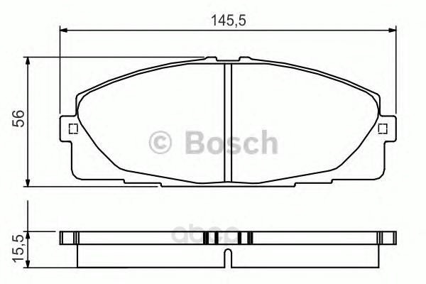 

0 986 495 152_колодки дисковые передние! Toyota Hi-Ace 05>