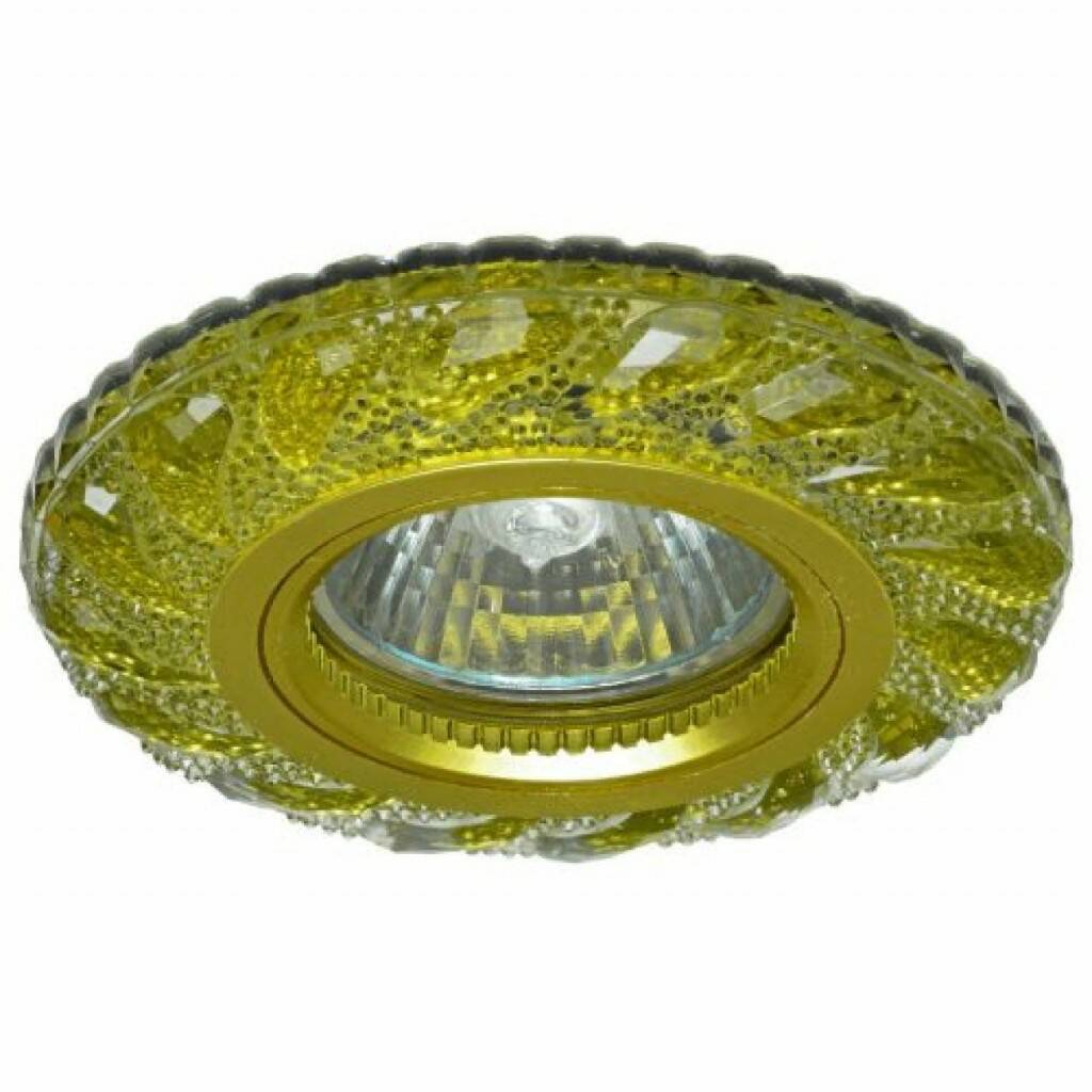 

IL.0027.0603 Светильник встраиваемый, G/CLEAR GOLD, LED MR16+LED 3Вт. Imex