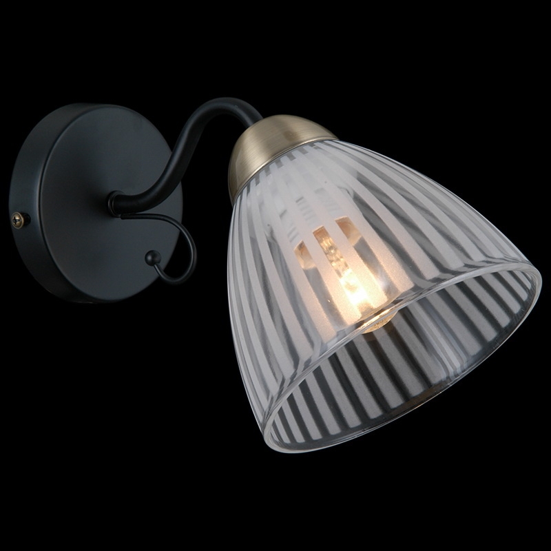 

Настенный светильник ILLUMICO E27 IL0198-1WSQ-79 BK AB 1423870