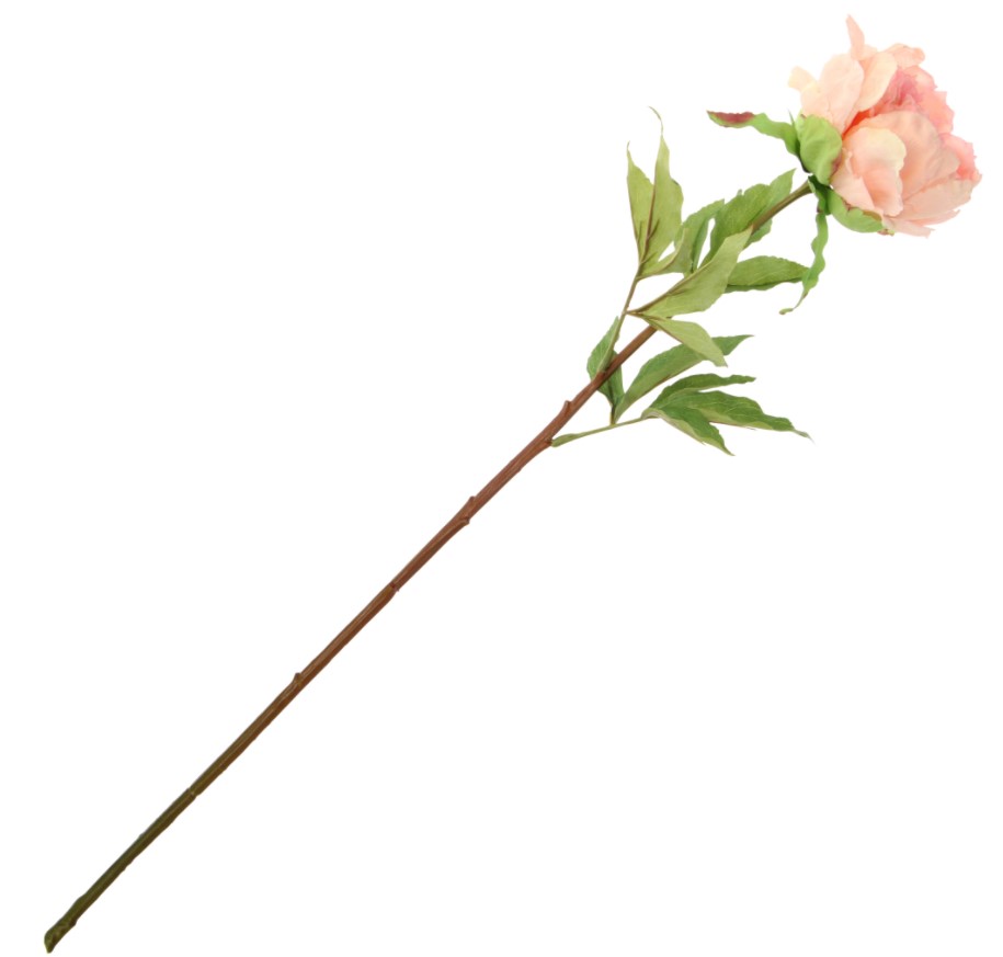 

Искусственный цветок пион Most flowers светло-персиковый
