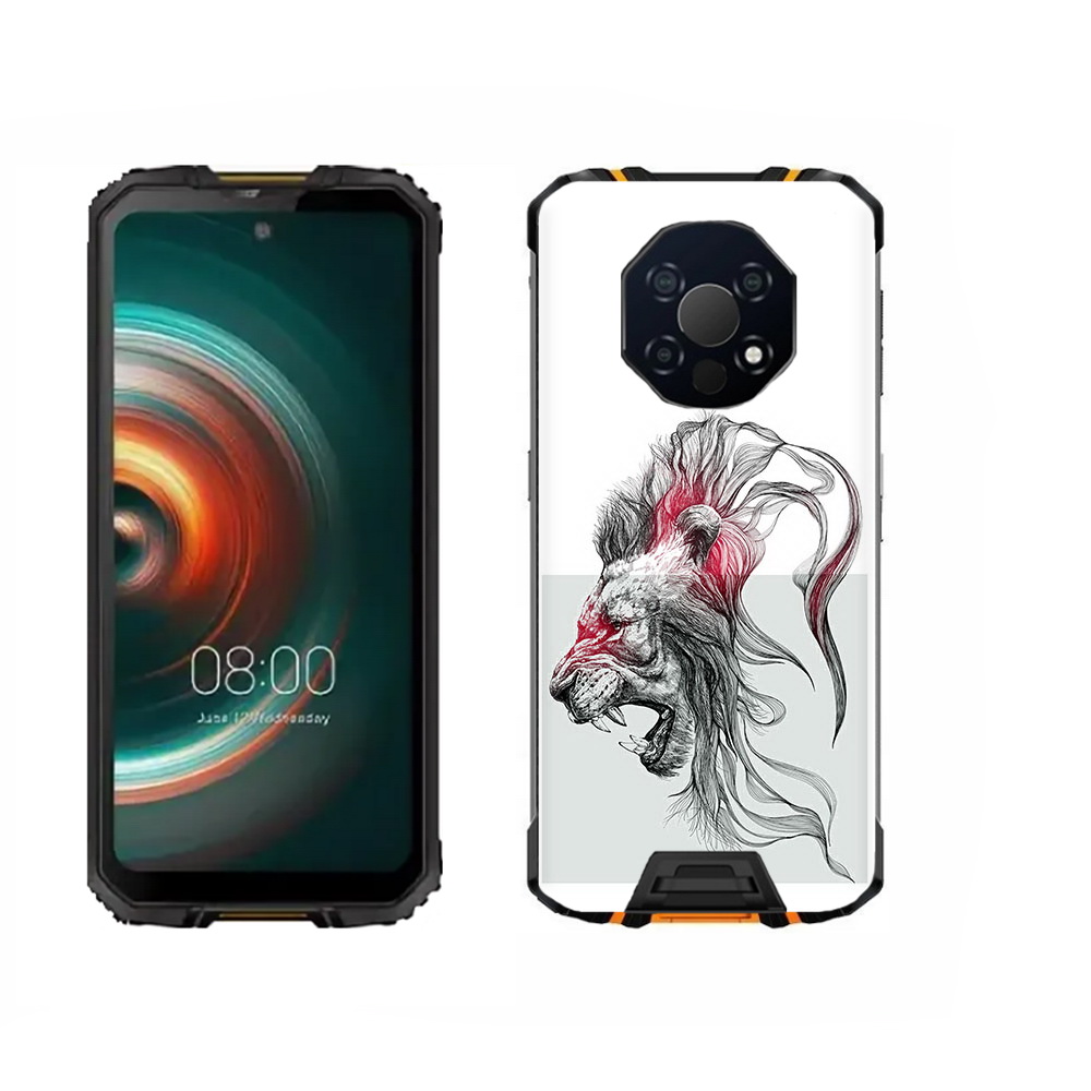 

Чехол MyPads Tocco для Oukitel WP13 разъяренный лев, Прозрачный, Tocco