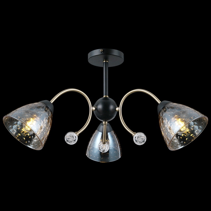 

Люстра потолочная ILLUMICO E27 IL0230-3CSQ-29 BK AB 1423885