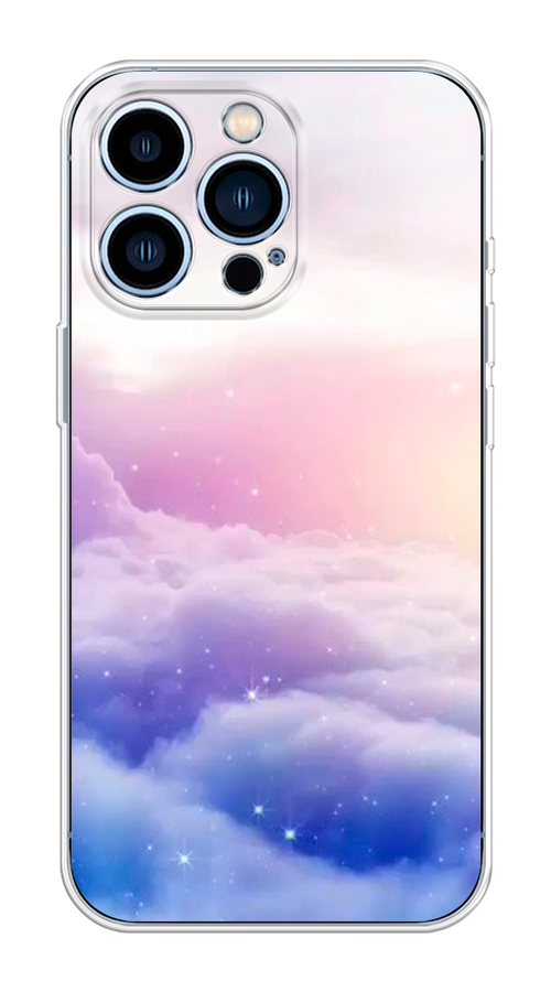 

Чехол на Apple iPhone 13 Pro "Небеса", Голубой;белый;розовый, 14350-2