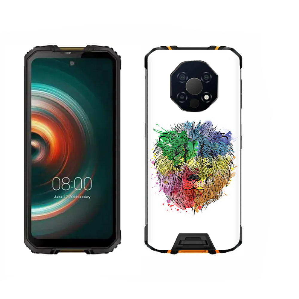 

Чехол MyPads Tocco для Oukitel WP13 разноцветный гордый лев, Прозрачный, Tocco