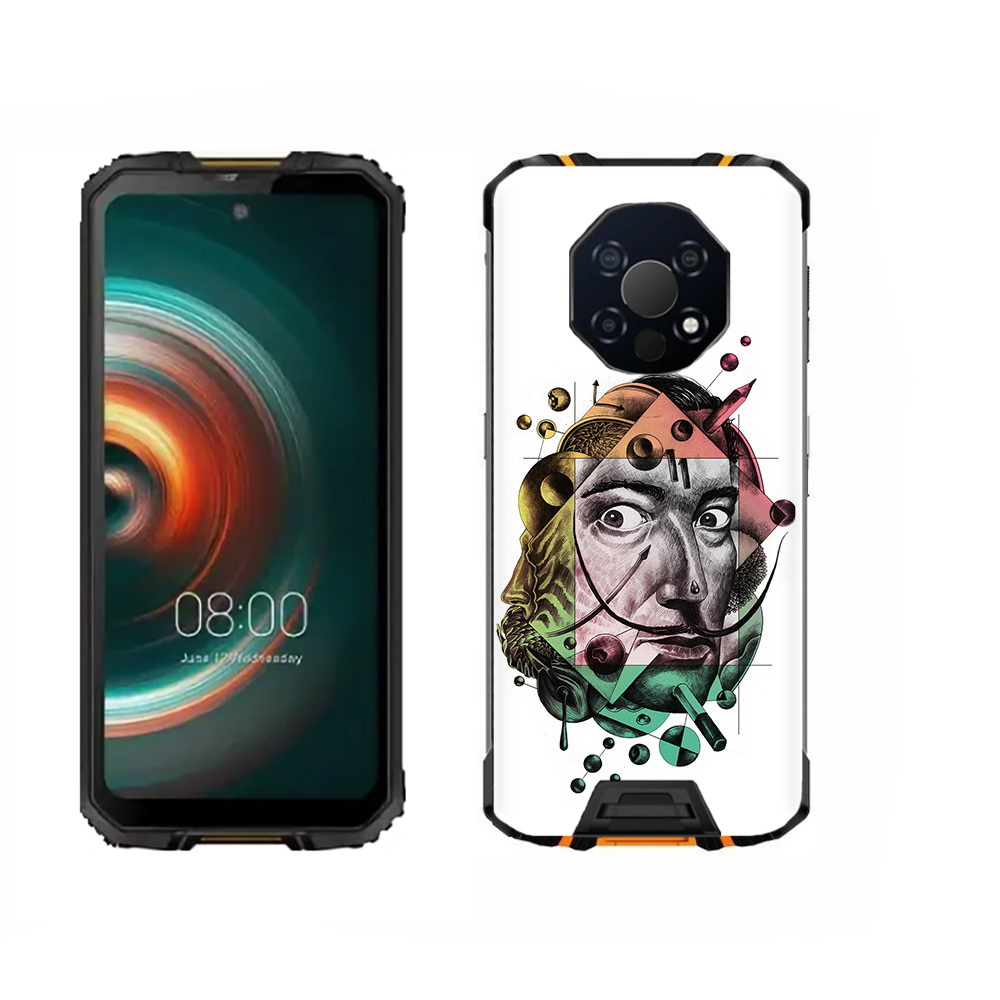 

Чехол MyPads Tocco для Oukitel WP13 разноцветное лицо абстракция, Прозрачный, Tocco