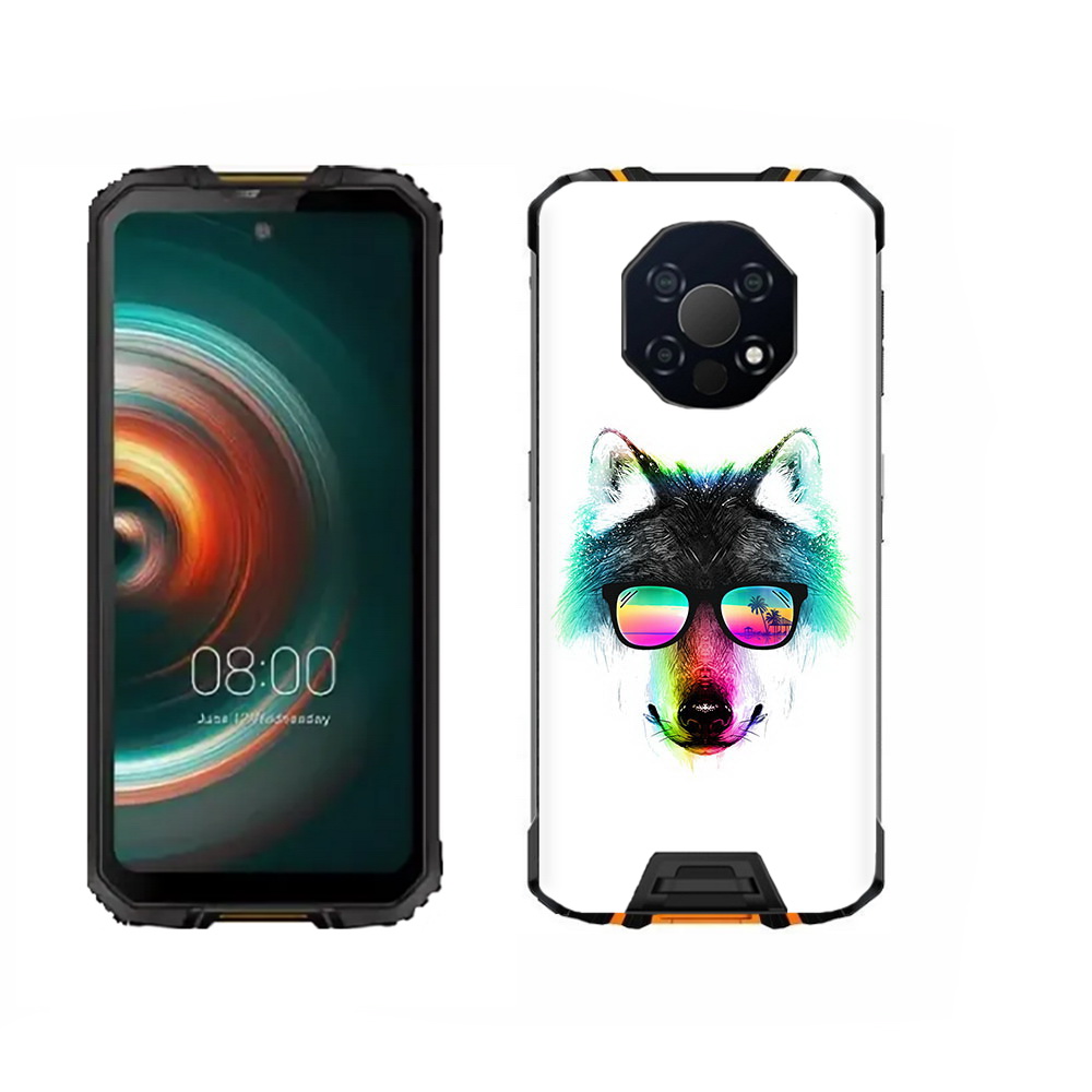 

Чехол MyPads Tocco для Oukitel WP13 радужный волк, Прозрачный, Tocco