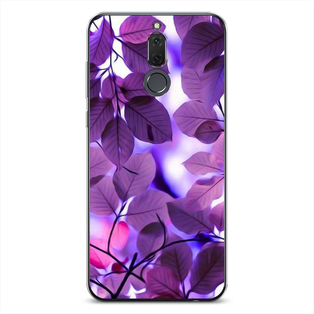 

Чехол на Huawei Nova 2i "Сиреневые листики", Фиолетовый;голубой, 64150-2
