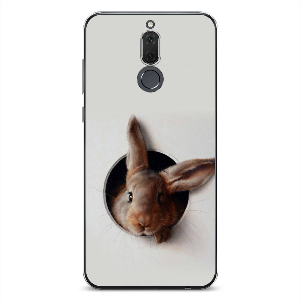 

Чехол на Huawei Nova 2i/Mate 10 Lite "Любопытный кролик", Серый;коричневый, 64150-1