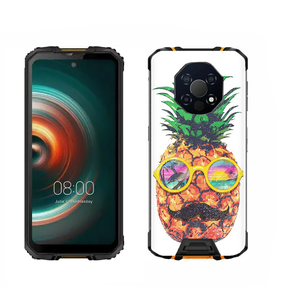 

Чехол MyPads Tocco для Oukitel WP13 прикольный ананас с лицом, Прозрачный, Tocco