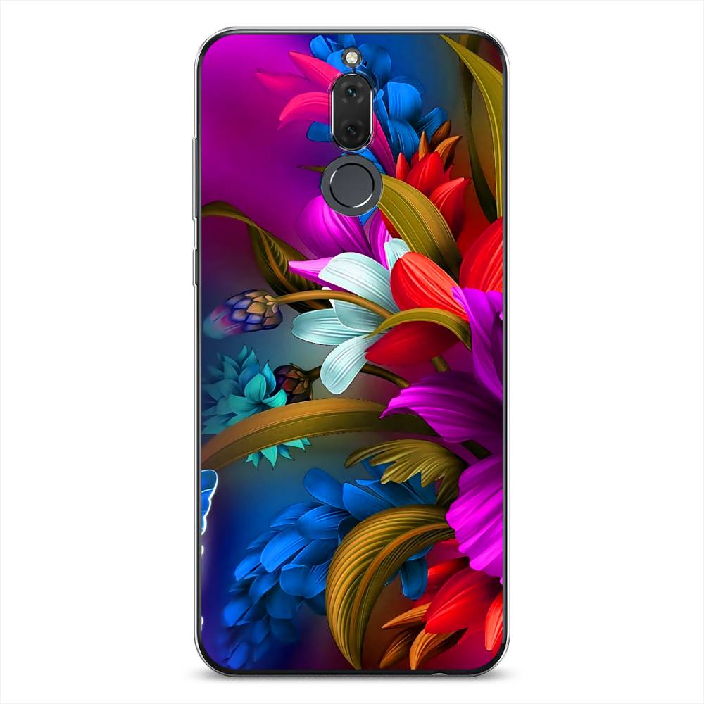 

Чехол на Huawei Nova 2i "Фантастические цветы", Фиолетовый;красный;синий, 64150-2
