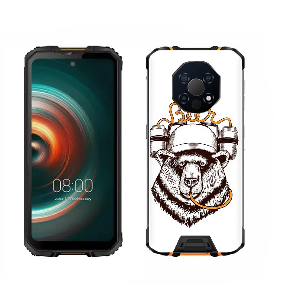 

Чехол MyPads Tocco для Oukitel WP13 пивной медведь, Прозрачный, Tocco