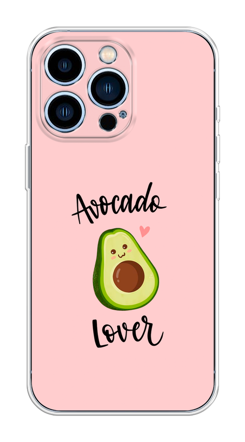 

Чехол на Apple iPhone 13 Pro "Avocado lover", Розовый;зеленый, 14350-6