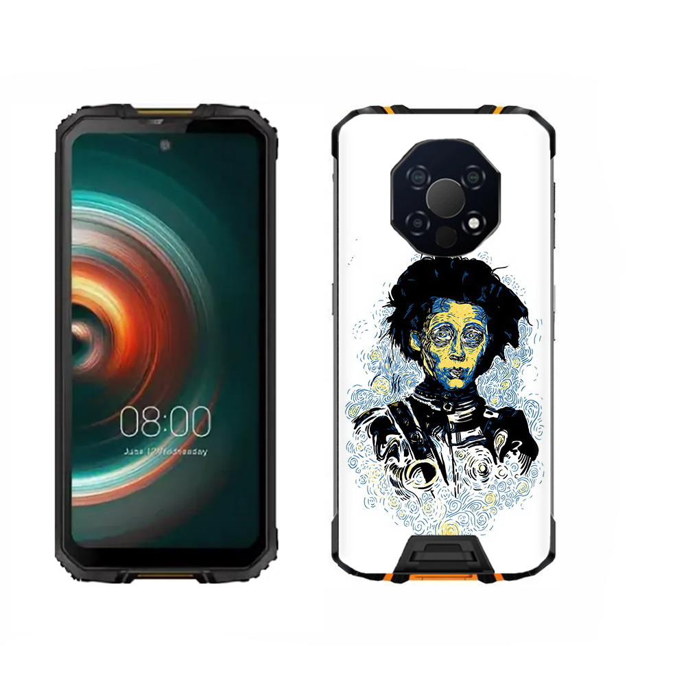 

Чехол MyPads Tocco для Oukitel WP13 парень черно-белый абстракция, Прозрачный, Tocco