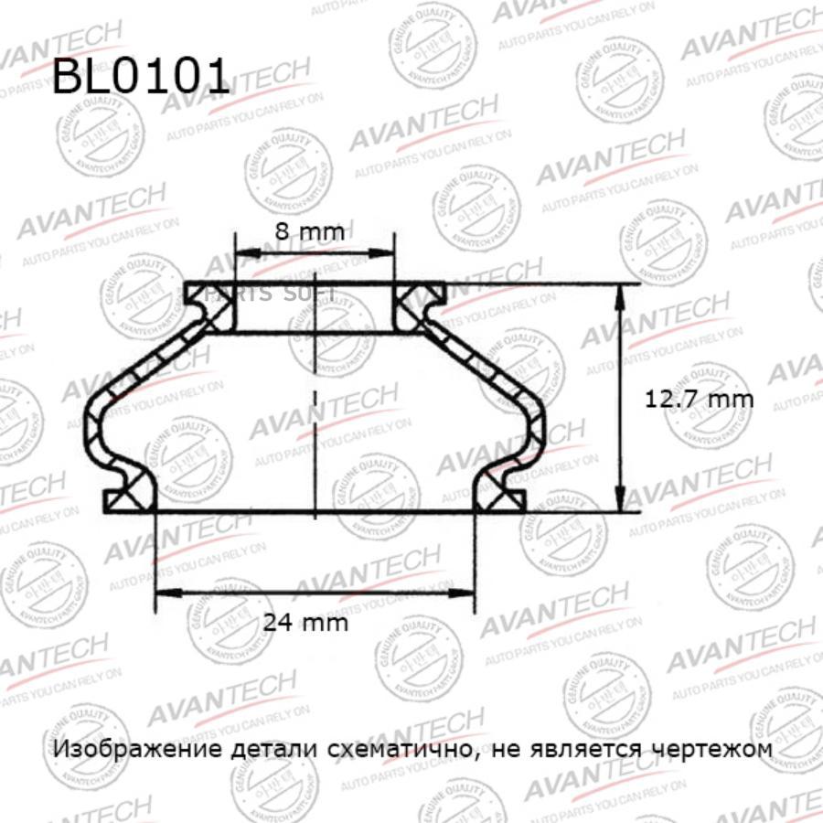 

Пыльники Деталей Подвески Avantech Bl0101