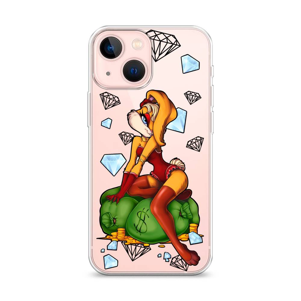 

Чехол для Apple iPhone 13 mini "Лола Банни с бриллиантами", Красный;оранжевый;зеленый, 14150-6