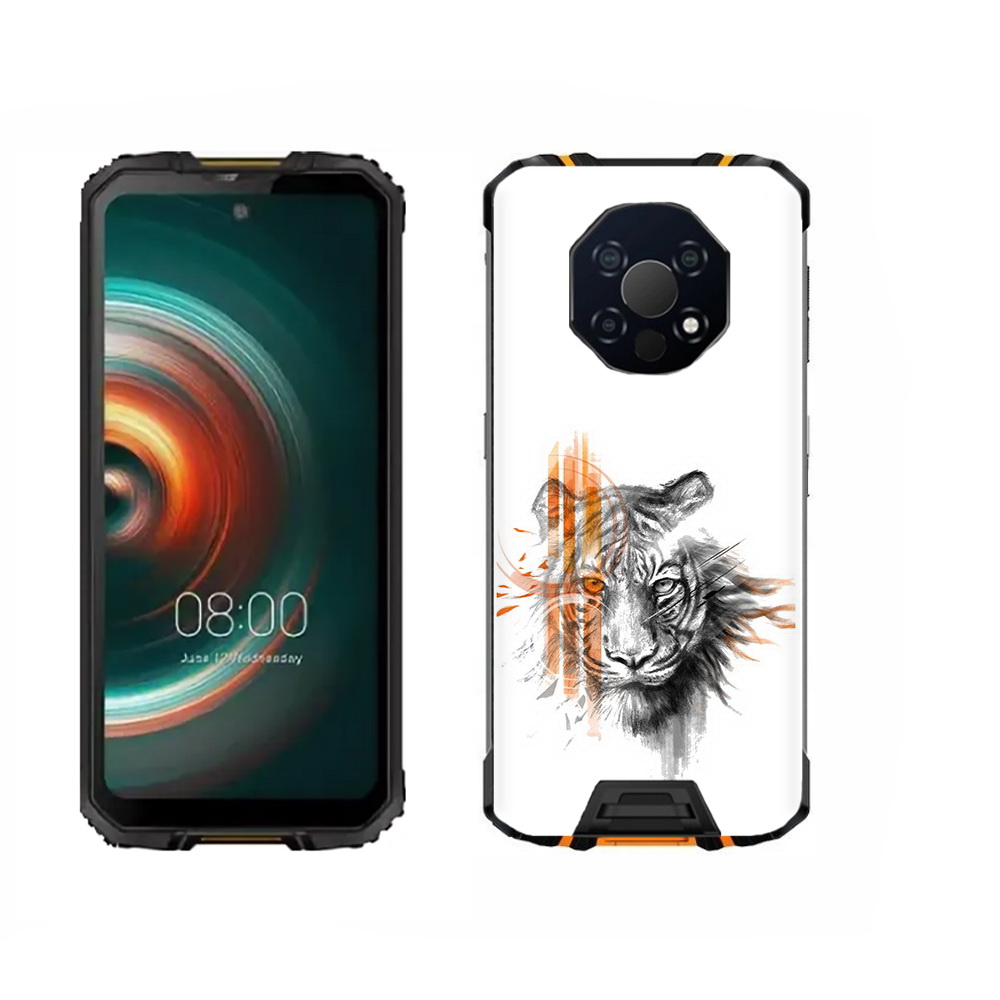 

Чехол MyPads Tocco для Oukitel WP13 огненный тигр, Прозрачный, Tocco