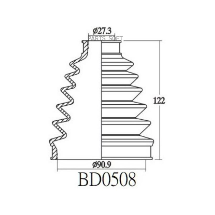 

AVANTECH 'BD0508 Пыльник привода 1шт