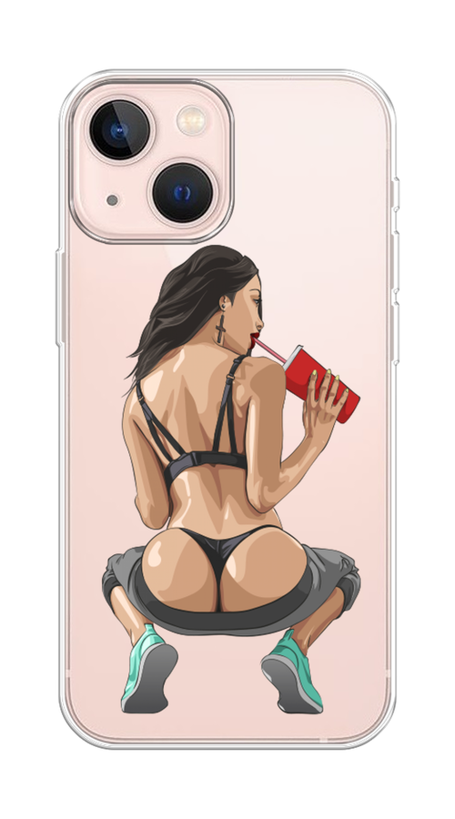 

Чехол на Apple iPhone 13 mini "Сочные булочки", Бежевый;красный;черный, 14150-6