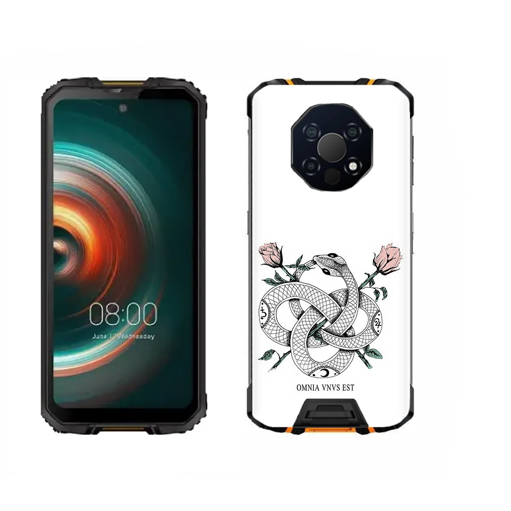 

Чехол MyPads Tocco для Oukitel WP13 нарисованная змея абстракция, Прозрачный, Tocco