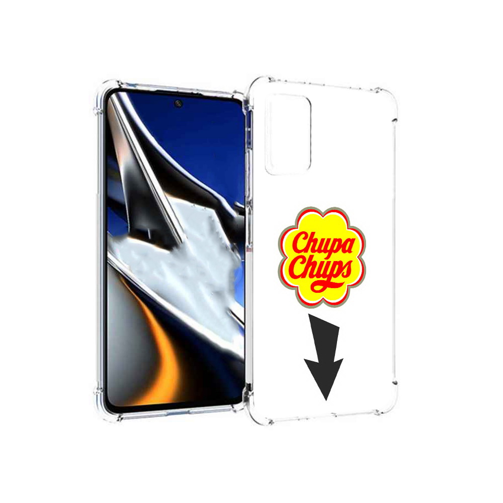 

Чехол MyPads Tocco для Xiaomi Poco X4 Pro 5G чупа чупс, Прозрачный, Tocco
