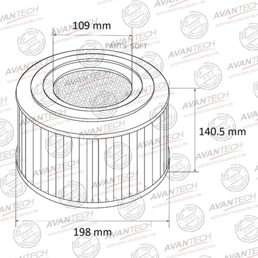 

Фильтр Воздушный Avantech AVANTECH AF0145