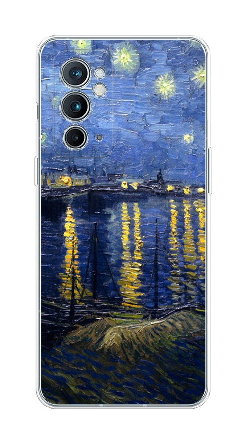 

Чехол на OnePlus 9RT "Звездная ночь над Роной", Синий;желтый, 152050-4