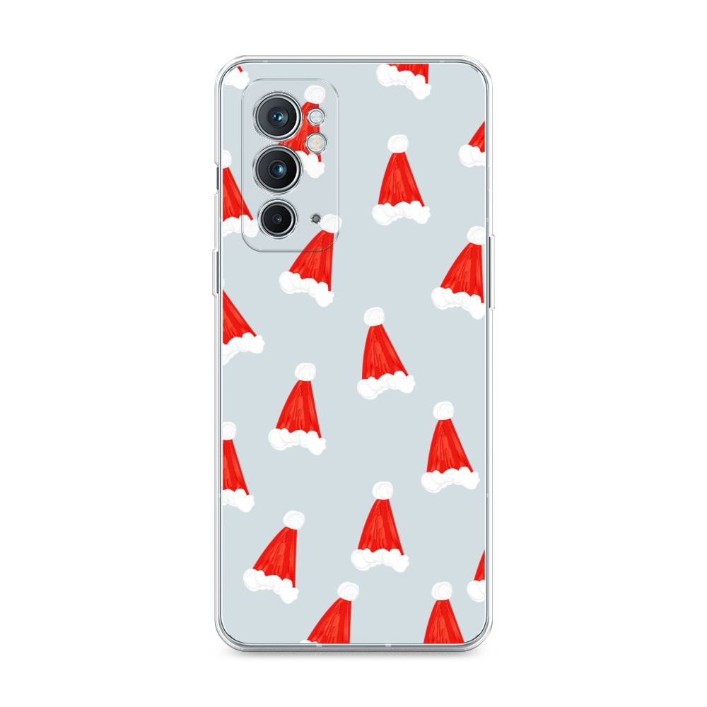 

Чехол на OnePlus 9RT "Новогодние шапочки", Белый;красный;серый, 152050-5