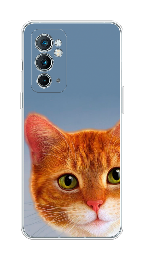 

Чехол на OnePlus 9RT "Любопытный котик", Коричневый, 152050-1