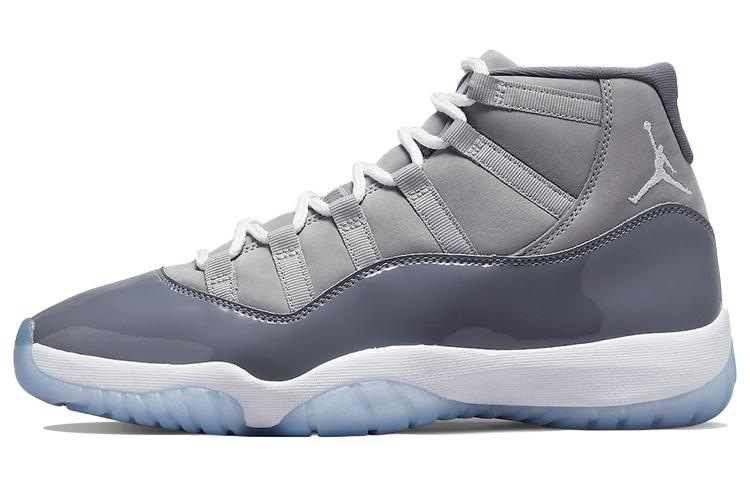 

Кроссовки унисекс Jordan Air Jordan 11 retro cool grey 2021 серые 46 EU, Серый, Air Jordan 11 retro cool grey 2021