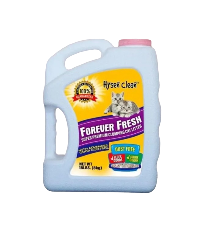 Впитывающий наполнитель HYSEN CLEAN Forever fresh бентонитовый, 8 кг