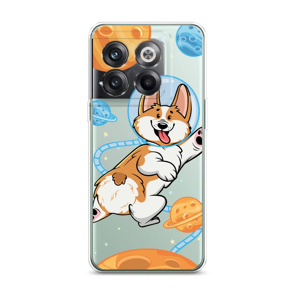 

Чехол на OnePlus Ace Pro "Корги-космонавт", Голубой;бежевый;белый, 153350-1