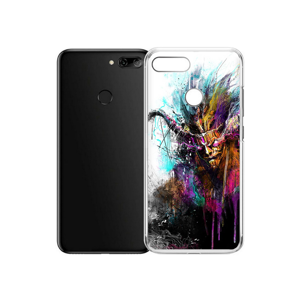 

Чехол MyPads Tocco для Alcatel 1S яркий дьявол (PT227137.662.709), Прозрачный, Tocco
