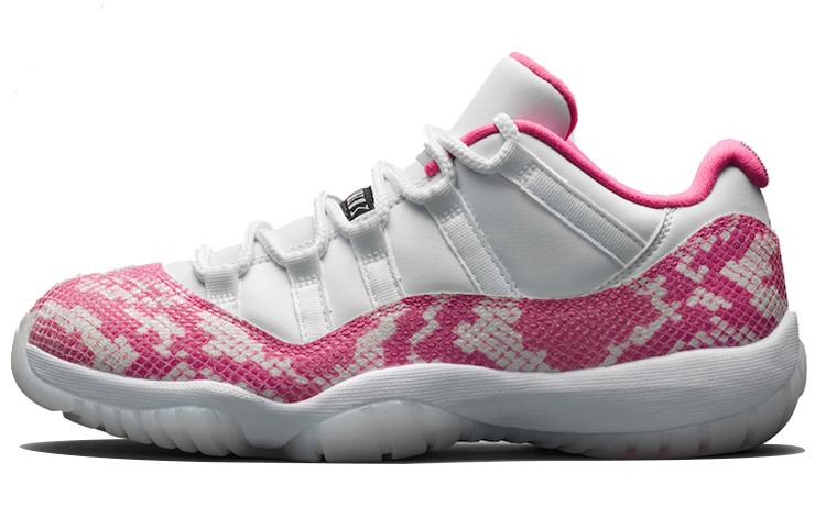 

Кроссовки унисекс Jordan Air Jordan 11 pink snakeskin белые 40.5 EU, Белый, Air Jordan 11 pink snakeskin