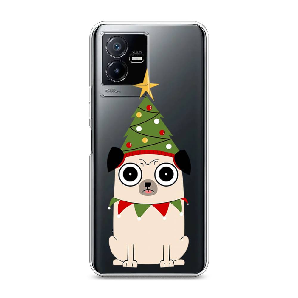 

Чехол для Vivo Y73t "Собачка с ёлочкой", Бежевый;красный;зеленый, 268050-1