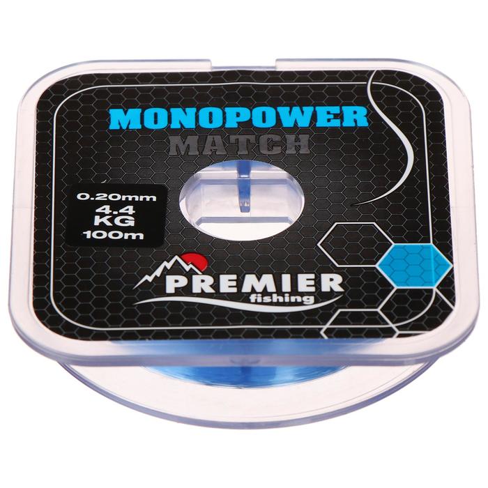 Леска Premier fishing MONOPOWER Match, blue, 0,20 мм/100 м