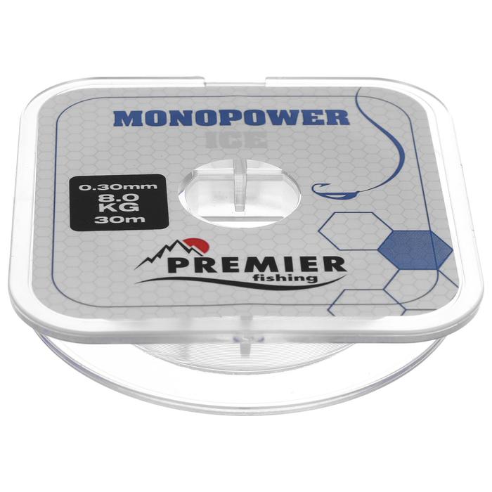 Леска PREMIER fishing MONOPOWER ICE 0,30 мм, 30 м Clear Nylon