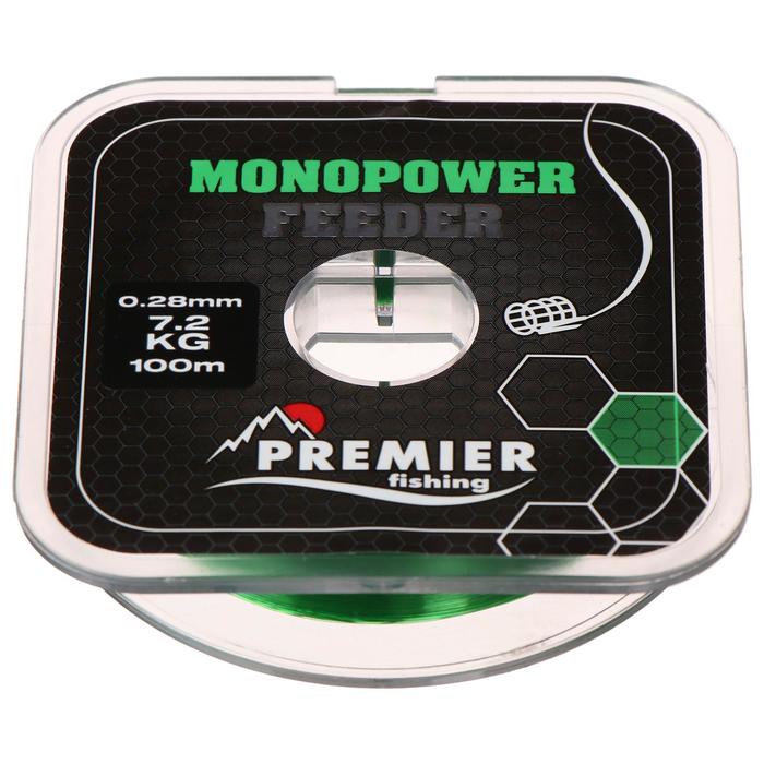 

Леска Premier fishing MONOPOWER Feeder, green, 0,28 мм/100 м, Зеленый, Monopower Feeder