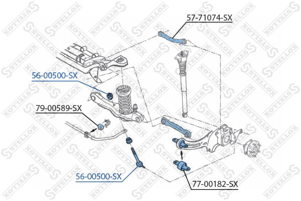 

Стойка стабилизатора Stellox 5600500SX