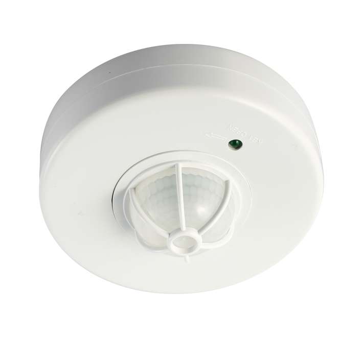 фото Датчик движения pms-ir 024 1200вт 360град. 2-6м ip20 wh jazzway 5012974