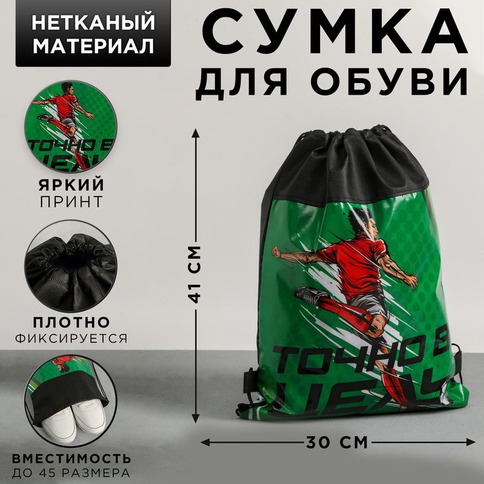 

Сумка для обуви «Точно в цель», 41х30х0,5 см, Разноцветный