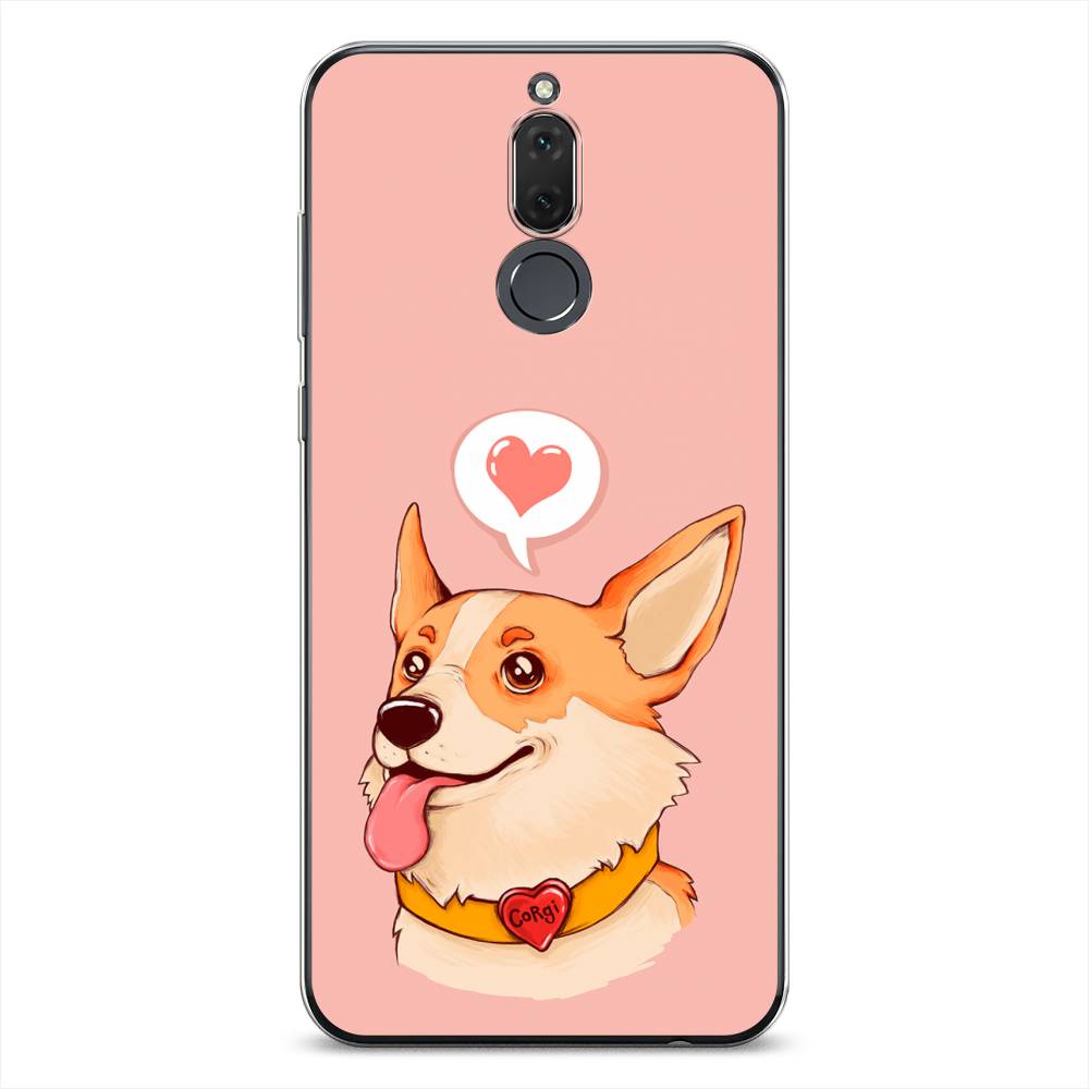 

Чехол на Huawei Nova 2i "Корги язык", Розовый;коричневый, 64150-1