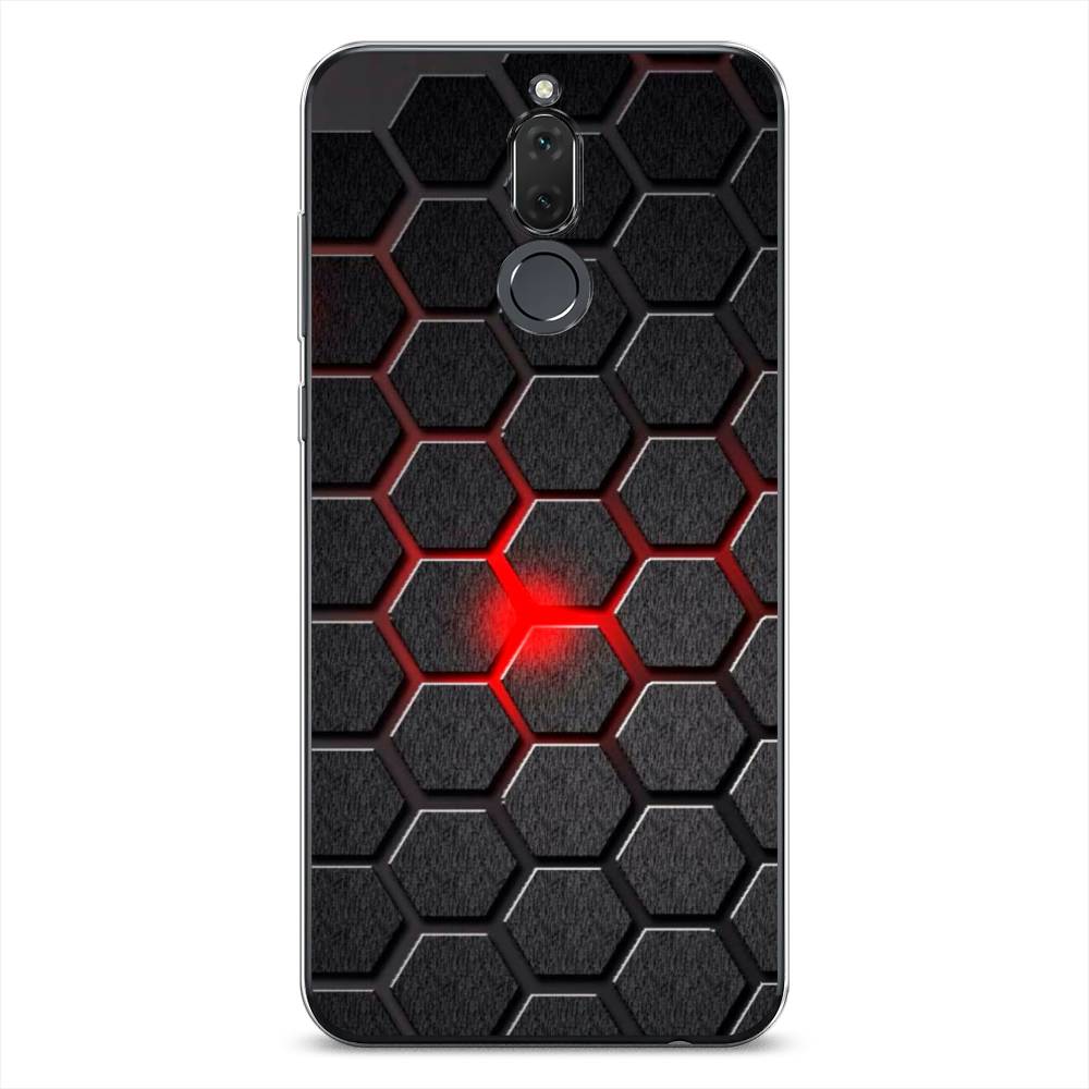 

Чехол на Huawei Nova 2i "Соты красные", Красный;черный;серый, 64150-3