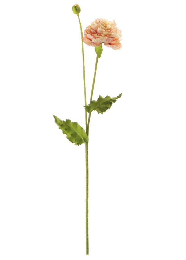 Искусственный цветок Most flowers Мак крем-персиковый