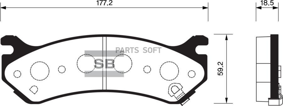 

Тормозные колодки Sangsin brake передние дисковые SP1298