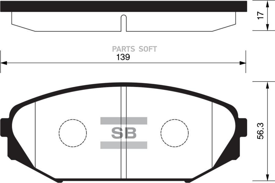 

Тормозные колодки Sangsin brake передние дисковые SP1271